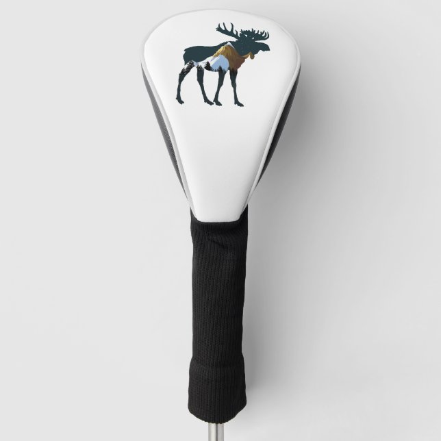 Nachtwaldmoose Golf Headcover (Vorderseite)