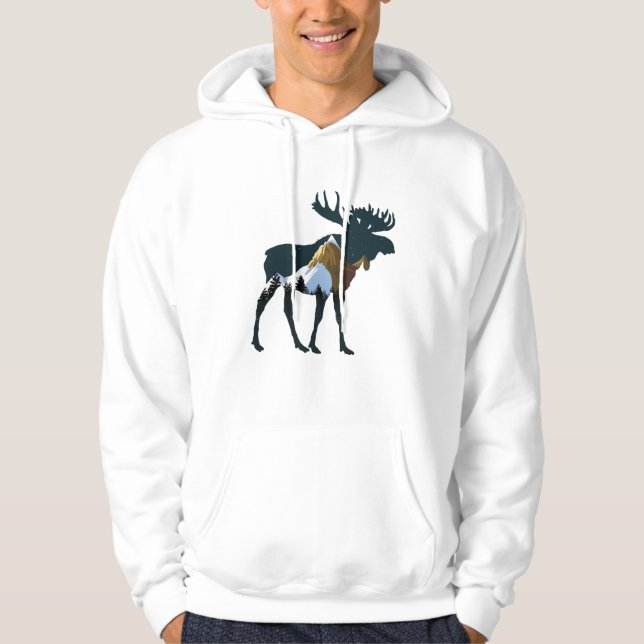Nachtwaldmoose Hoodie (Vorderseite)