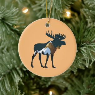 Nachtwaldmoose Keramik Ornament