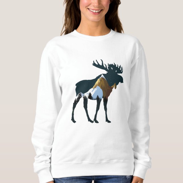 Nachtwaldmoose Sweatshirt (Vorderseite)