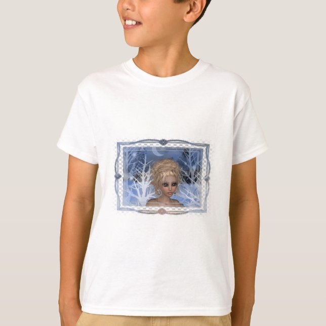 Nachtwintertime Elf Design T-Shirt (Vorderseite)