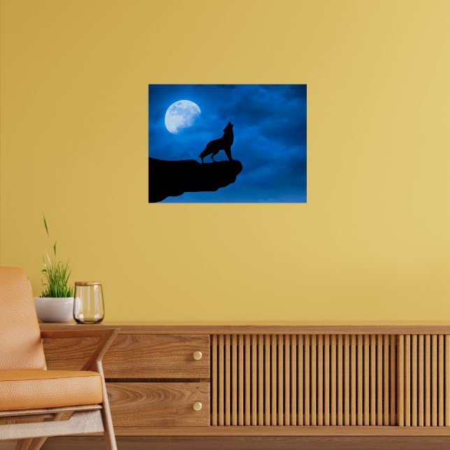 Nachtwolf Poster (Wohnzimmer 2)
