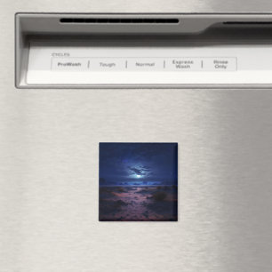 Nachtwüste Vollmond Magnet