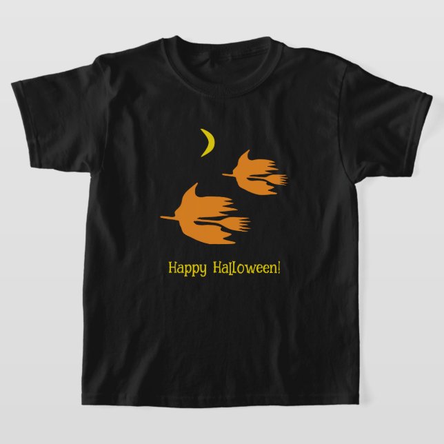 Nachtzeit Broom Ride - Happy Halloween! T-Shirt (Ablage )