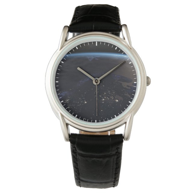 Nachtzeit in Nordeuropa Armbanduhr (Vorderseite)