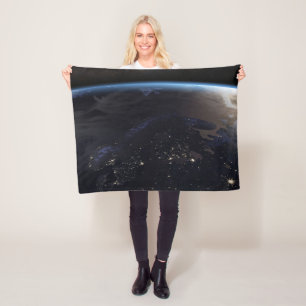 Nachtzeit in Nordeuropa Fleecedecke