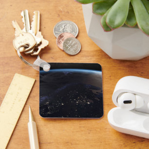 Nachtzeit in Nordeuropa Schlüsselanhänger