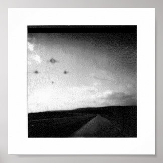 Nachtzeit-Ufos Poster