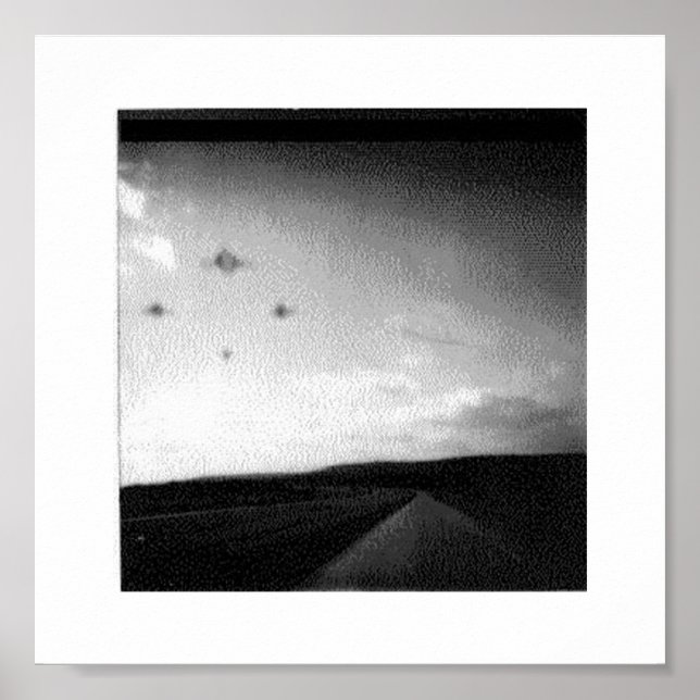 Nachtzeit-Ufos Poster (Vorne)