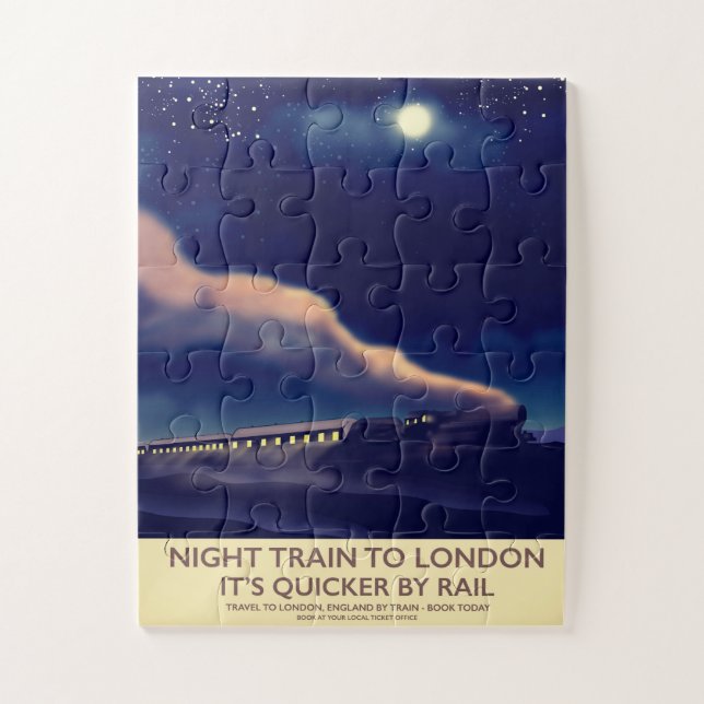 Nachtzug nach London. Puzzle (Vertikal)