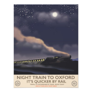 Nachtzug nach Oxford Fotodruck