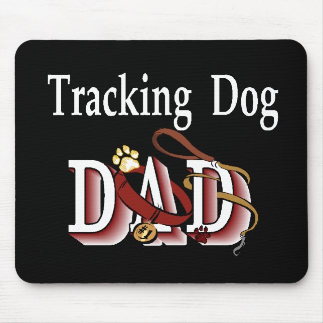 Nachverfolgung von Dog-Vater-Geschenken Mousepad (Vorne)