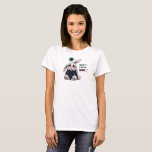 Nachvollziehbare Angst Lade Süßer Trauriger Hase T-Shirt
