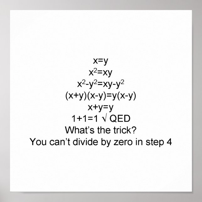 Nachweis 1+1=1 poster (Vorne)