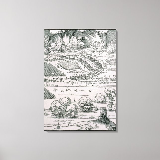 Nachweis der Abwehrmaßnahme Leinwanddruck (Vorderseite)