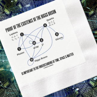 Nachweis der Existenz der Higgs-Boson-Zeit Serviette