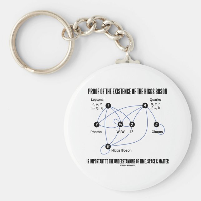 Nachweis der Existenz des Higgs-Bosons Schlüsselanhänger (Vorne)