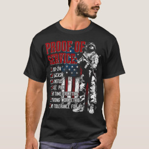 Nachweis des Dienstes Dd 214 Sarkasmus Tinnitus T-Shirt