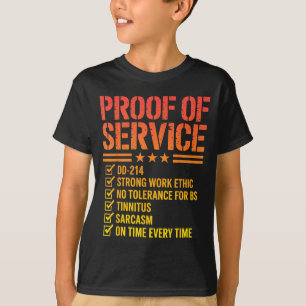 Nachweis des Veteranendienstes Navy-Stolz T-Shirt