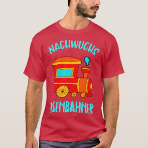 Nachwuchs Eisenbahner Lokomotive Dampflok Kinder T-Shirt