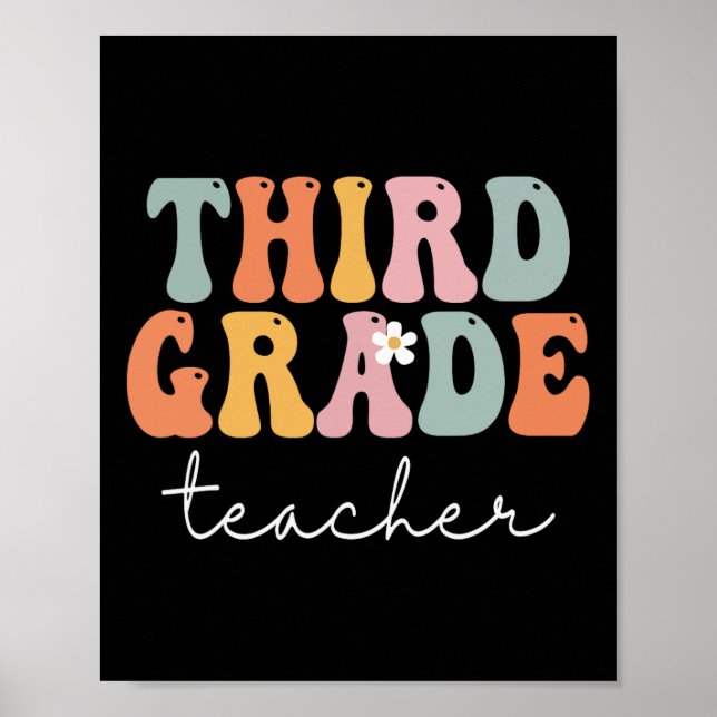 Nachwuchslehrer Groovy Vintager erster Tag Poster (Vorne)