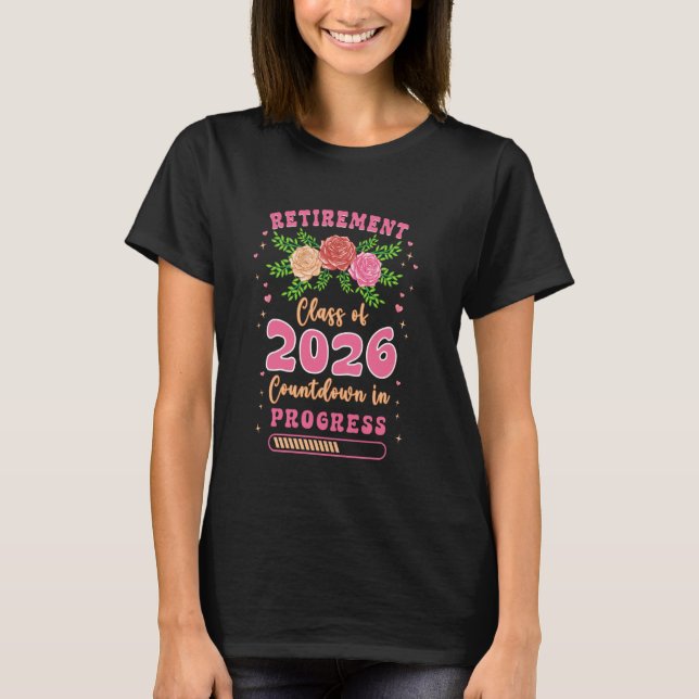 Nachwuchslehrer-Klasse 2026 Countdown Progress R T-Shirt (Vorderseite)