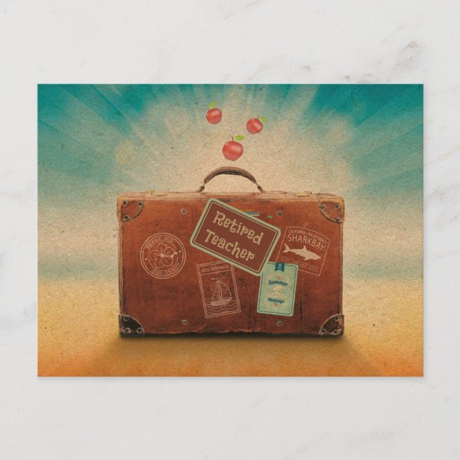 Nachwuchslehrer, mehr Zeit für Reisen Postkarte (Vorderseite)