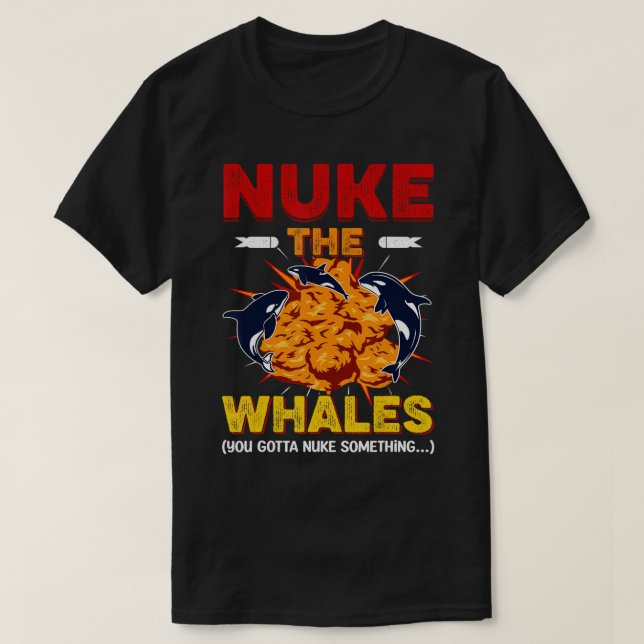 Nackt die Wale explodieren Norcas-T - Shirt (Design vorne)