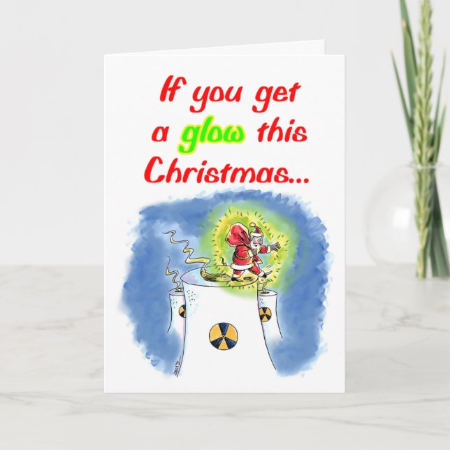 Nackte Weihnachtskarte Feiertagskarte (Vorderseite)