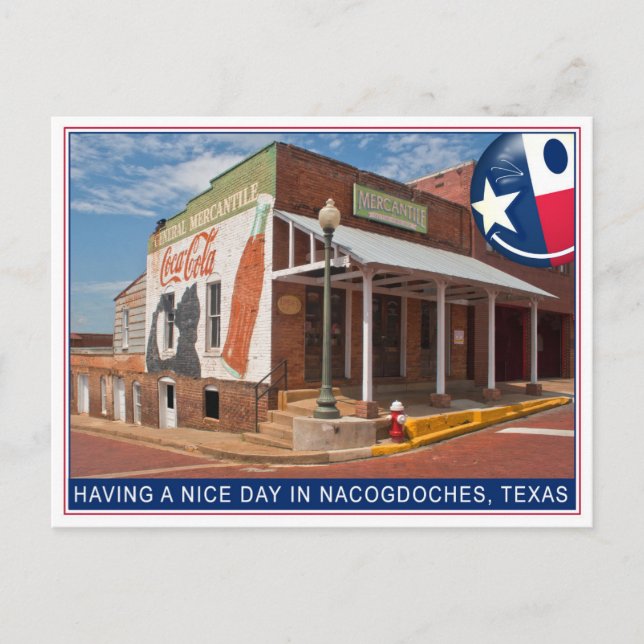 NACOGDOCHES TEXAS MERCANTILE POSTCARD POSTKARTE (Vorderseite)