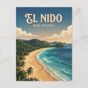 Nacpan Beach El Nido Philippinen Postkarte