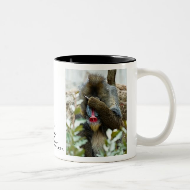 Nada-Affe #160 Zweifarbige Tasse (Rechts)