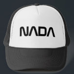 NADA lustige Raumfahrtagentur Parody LKW hat Truckerkappe<br><div class="desc">NADA lustige Raumfahrtagentur parody LKW Hut. Coole Baseballkappe in Sonderfarben mit futuristischer Typografie.</div>