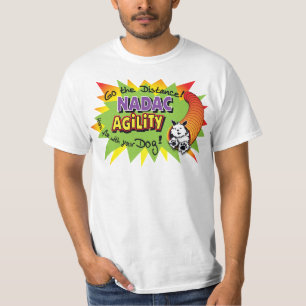 NADAC Tunnelers schwarzer u. weißer HundeT - Shir T-Shirt