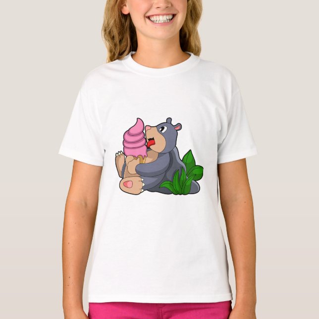 Nadel mit Waffeleis T-Shirt (Vorderseite)