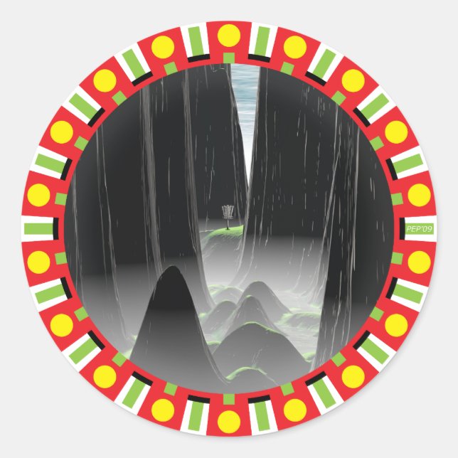 Nadel Runder Aufkleber (Vorderseite)