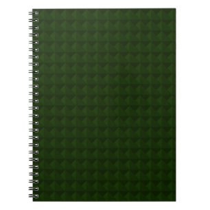Nadelgrün, fest, geometrisch. notizblock