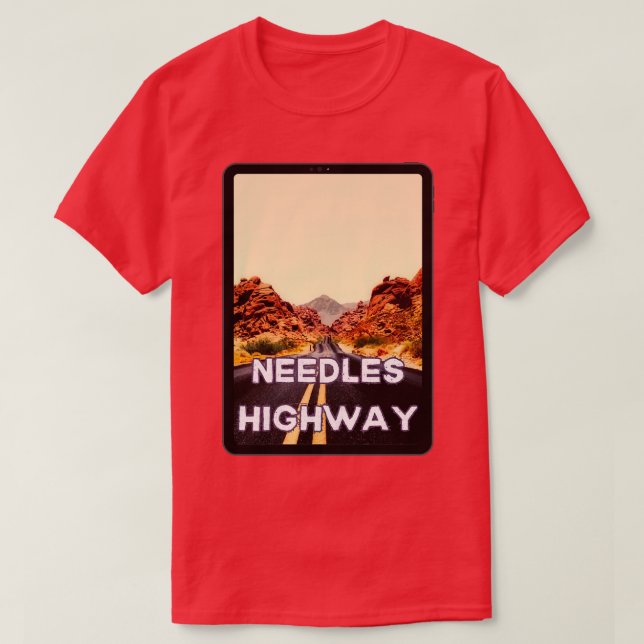 Nadeln Autobahn 1 T-Shirt (Design vorne)