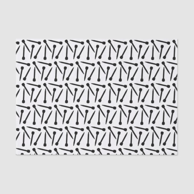 Nadeln Nadeln Kunsthandwerk Black Noir Seidenpapier (Vorderseite)