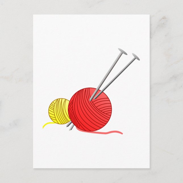 Nadeln und Garne Postkarte (Vorderseite)