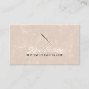 Nadeln und Threads Logo Nahestyle Nähen Schneider  Visitenkarte