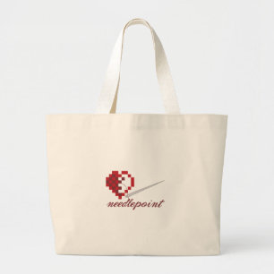 Nadelspitze Jumbo Stoffbeutel