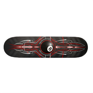 Nadelstreifen-Brett der alte Schule8-ball Skateboard