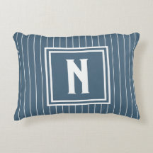 Nadelstreifen - Navy + Weiß