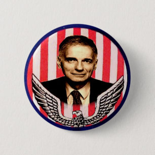 Nader-Adlerknopf Button