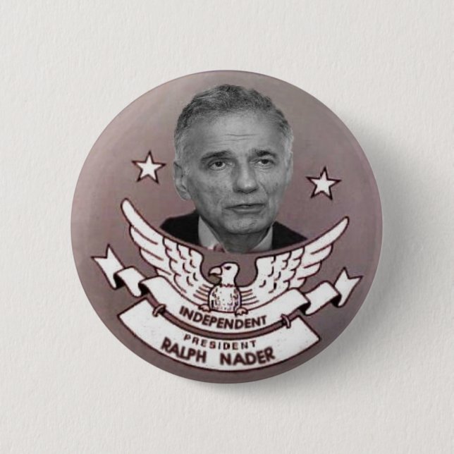 Nader-unabhängiger Präsident Button (Vorderseite)