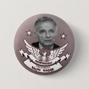 Nader-unabhängiger Präsident Button