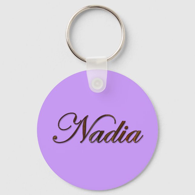 NADIA-Schlüsselanhänger für Geschenke mit Namen od Schlüsselanhänger (Vorderseite)