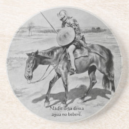 Nadie diga desta Agua kein beberé - Quijote Del Getränkeuntersetzer