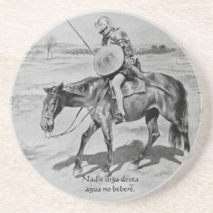 Nadie diga desta Agua kein beberé - Quijote Del Getränkeuntersetzer